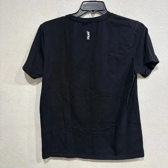 Huel T-Shirt Mens L Black Logo Crew Neck Short Sleeves Cotton Stretch Euc - Picture 4 of 5